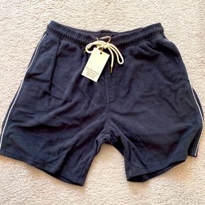 Dandy Del Mar - The Gaucho Terry Cloth Shorts - Onyx